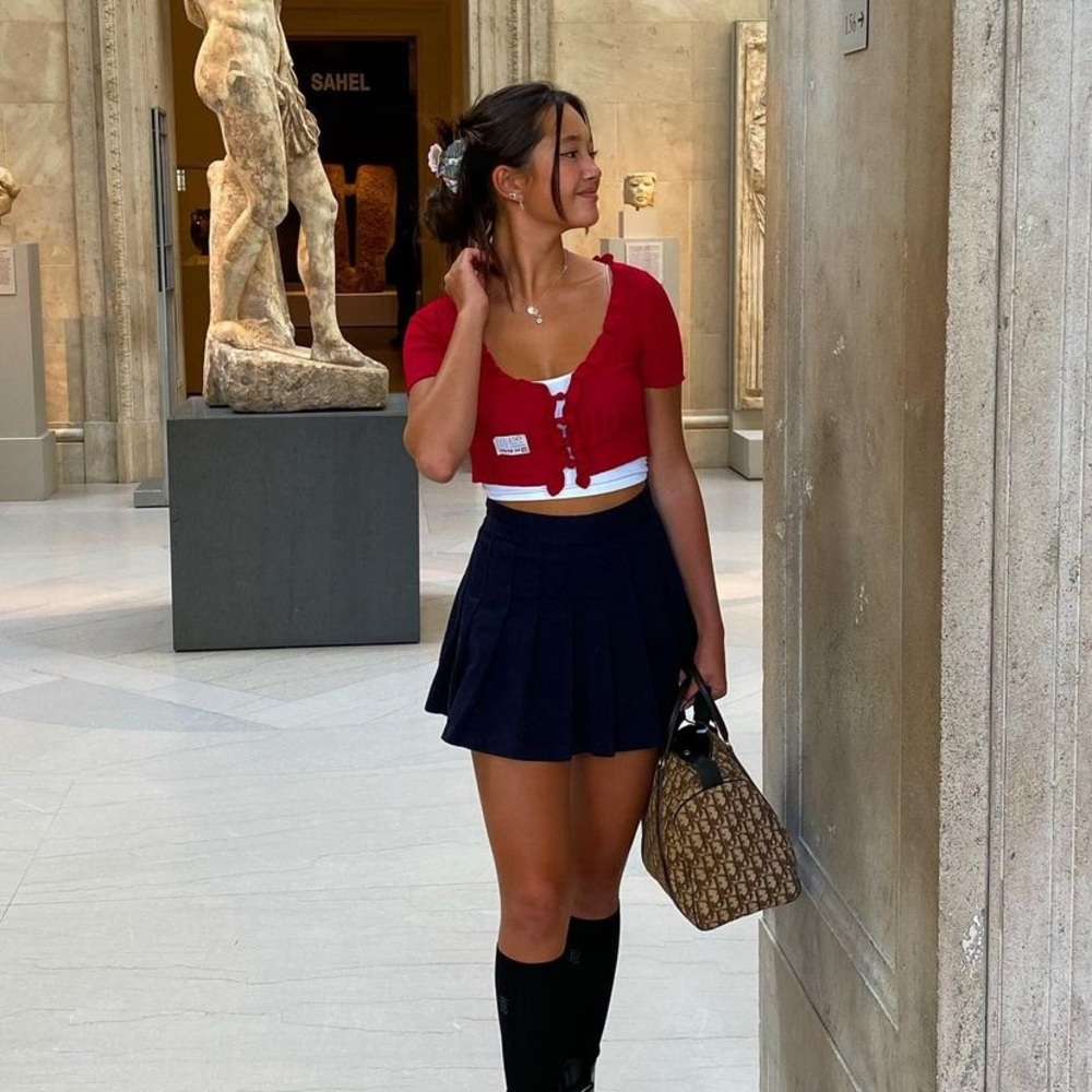 Dana Pleated Mini Skirt